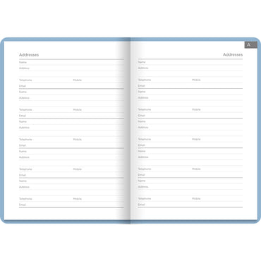 Letts Conscious Address Book A5 Ocean