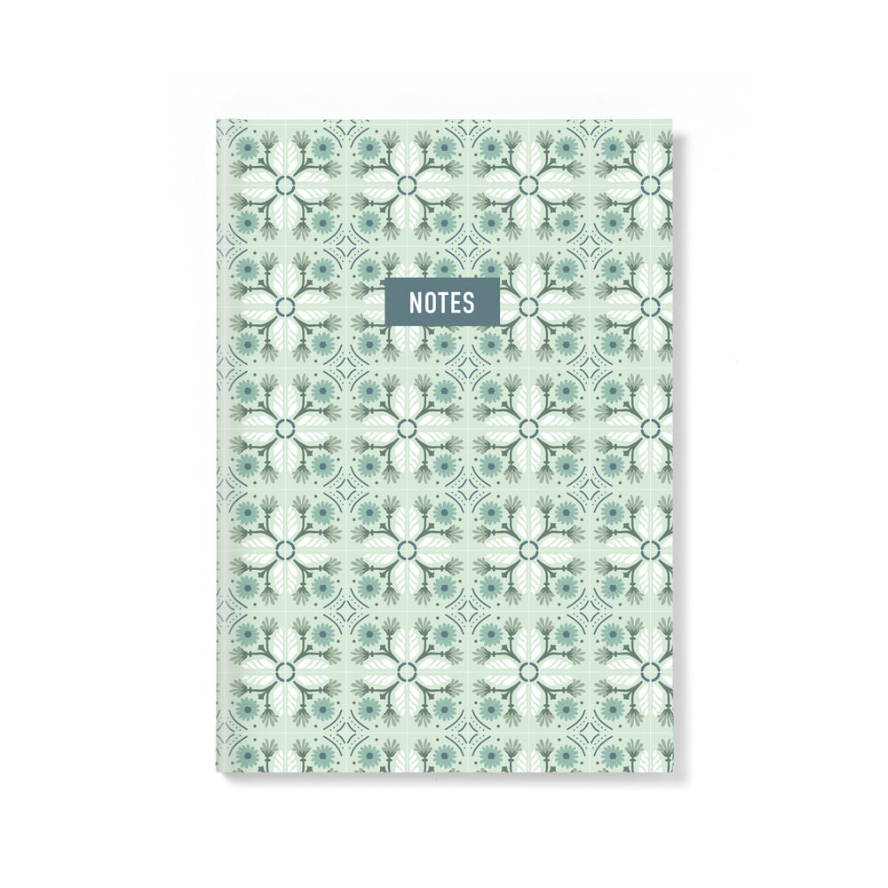 Letts A5 Morocco Green Notebook