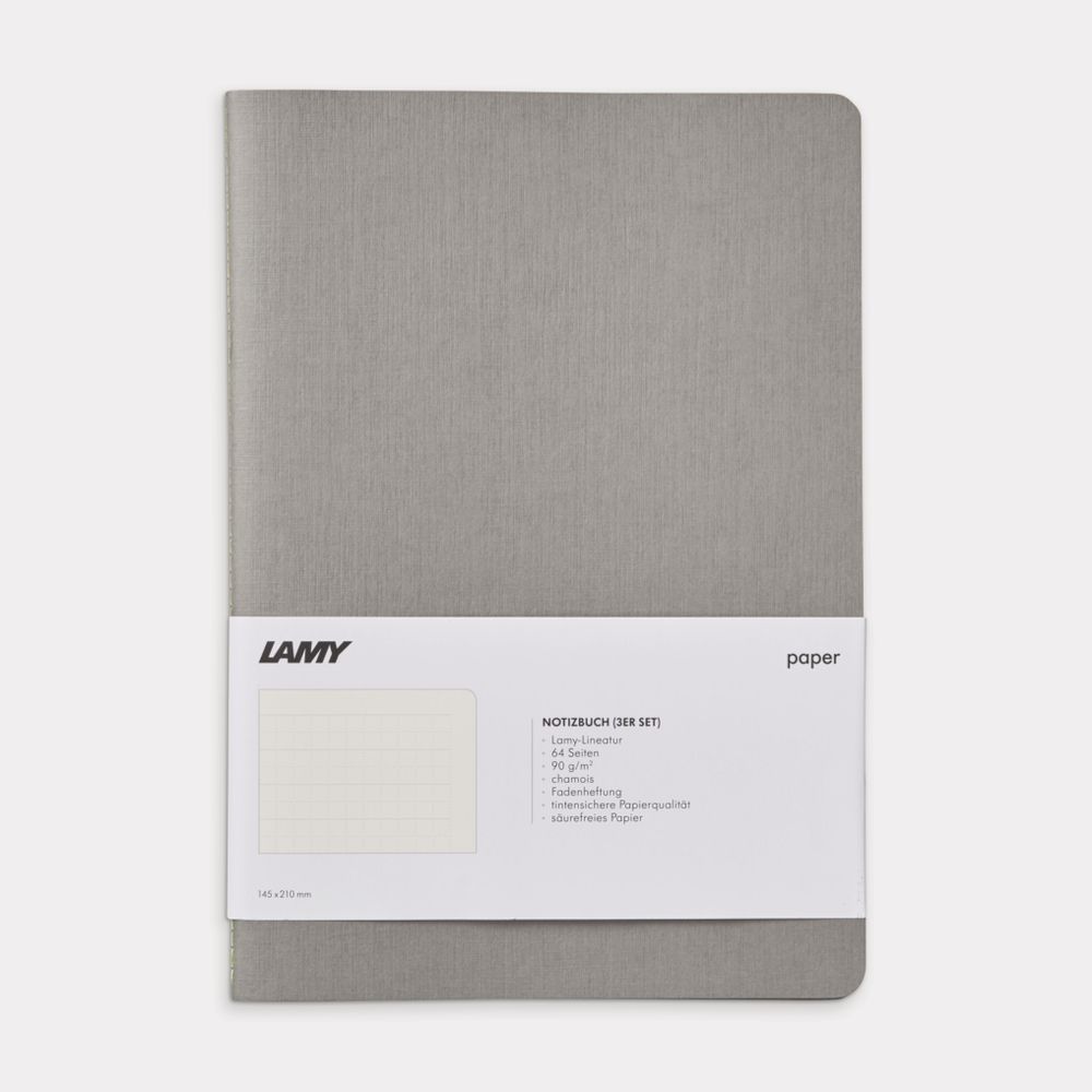 Lamy Paper Booklet A5 Cahier Grey - Pack Of 3