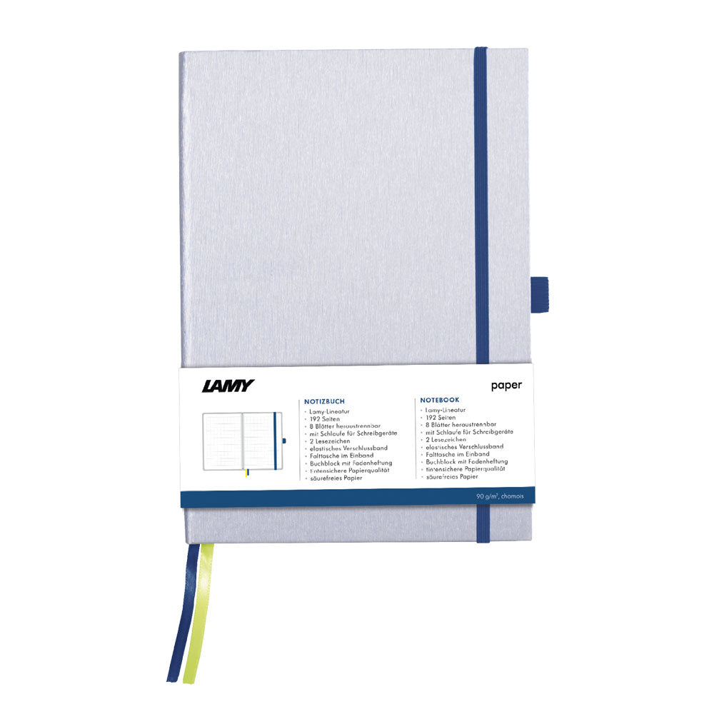 Lamy A5 Hard Cover Notebook + Ocean Blue Fountain Pen Gift Set