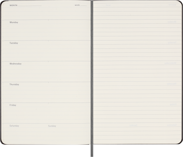 Moleskine Diary Undated Weekly + Notes HC Large Black