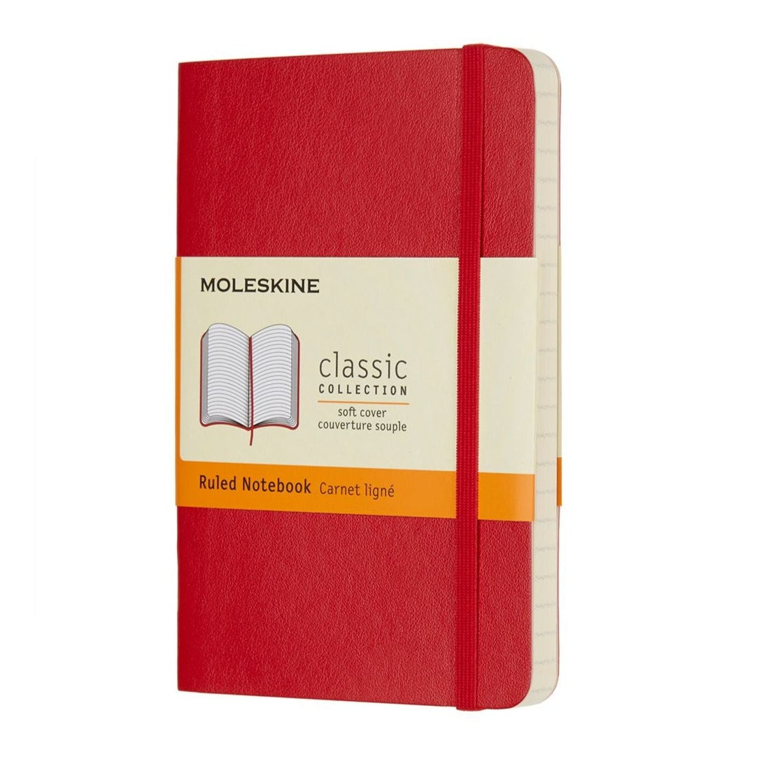 Moleskine Pocket Ruled Soft Cover Notebooks