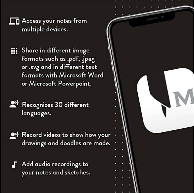 Moleskine SWS3 Large Black Smart Pen 3 + Smart Notebook