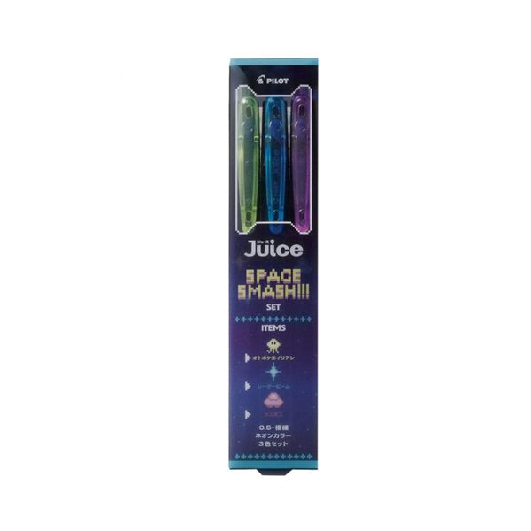 Pilot Juice Gel Pen - Neon Colour - 3 Colour Set - 0.5 mm