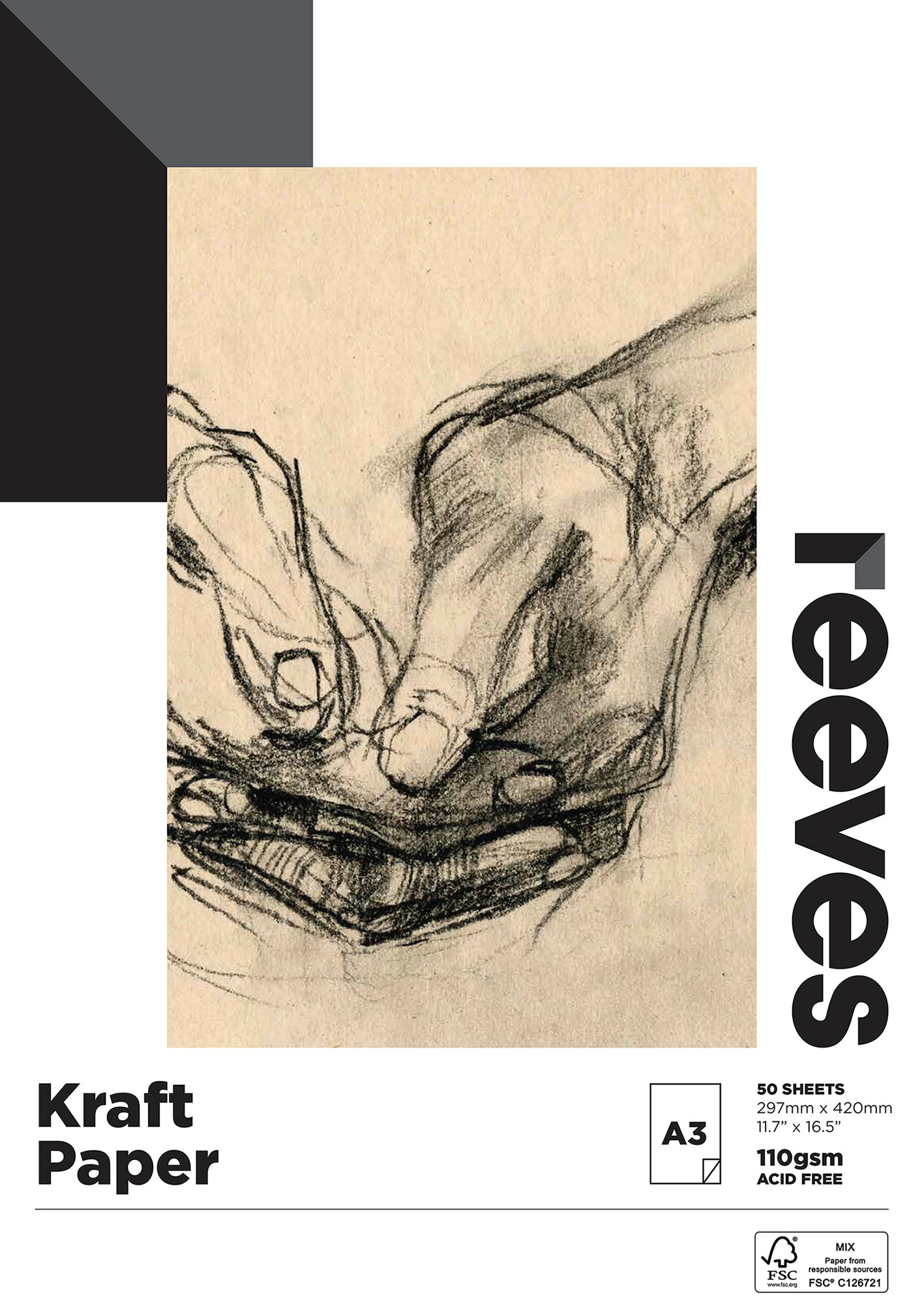 Reeves Kraft 120gsm 50 Sheet Pads
