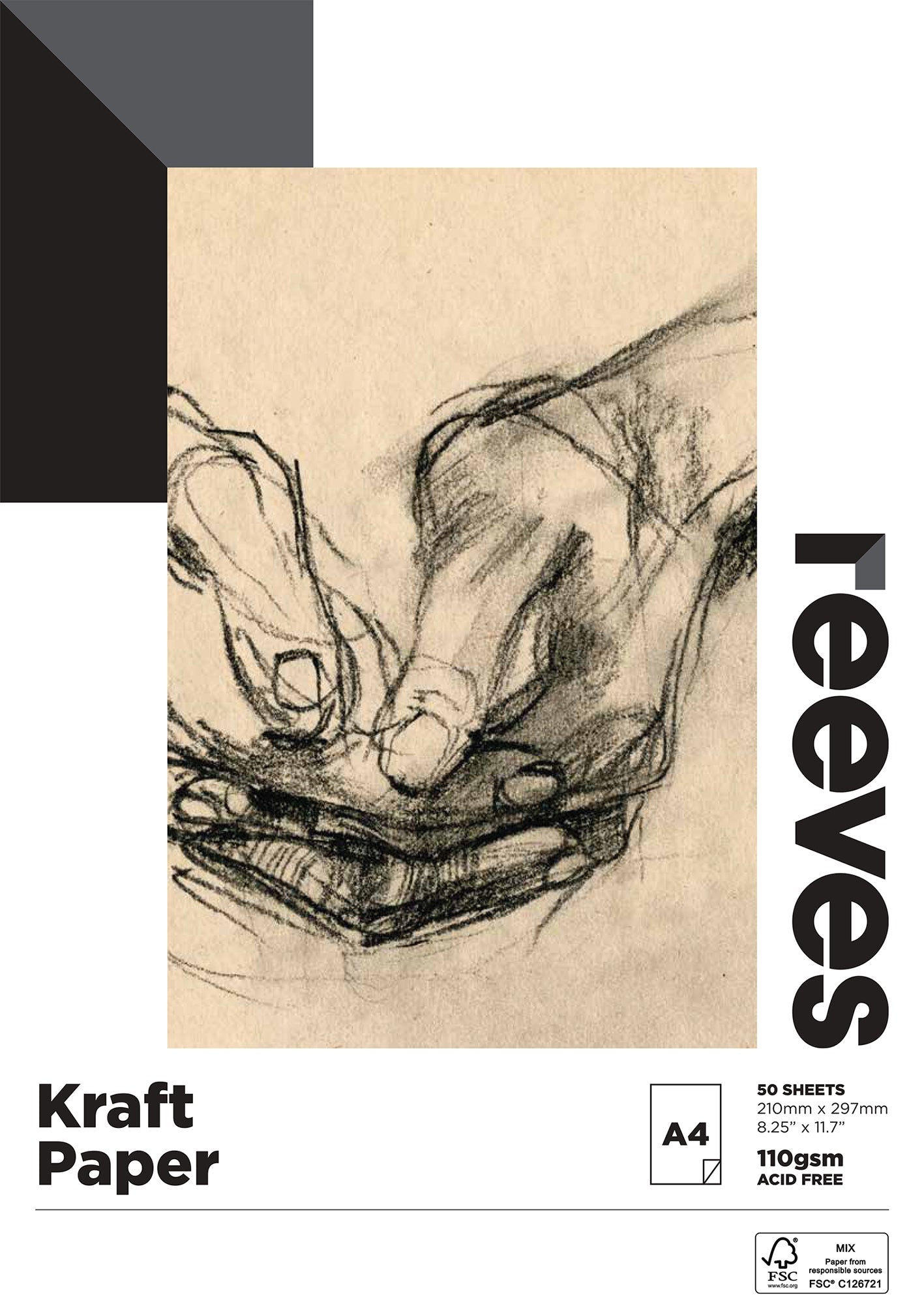 Reeves Kraft 120gsm 50 Sheet Pads