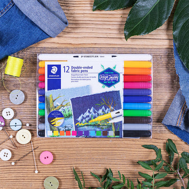 Staedtler Double-ended Fabric Pen Set of 12