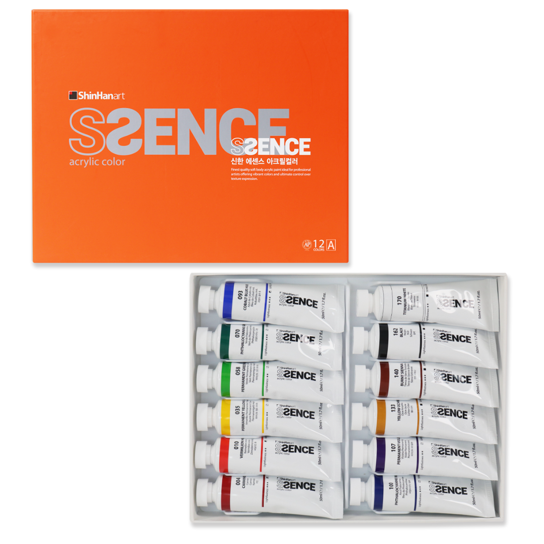 ShinHan SSence 50ml Acrylic Paints Set Of 12 Set A