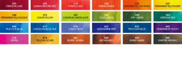 ShinHan PWC Extra Fine 15ml Watercolour Paints Set Of 24