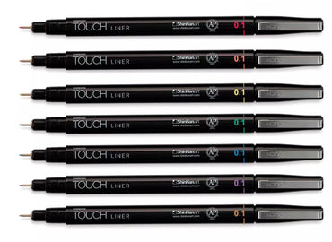 ShinHan Touch Liner Set of 7 Colours 0.1MM