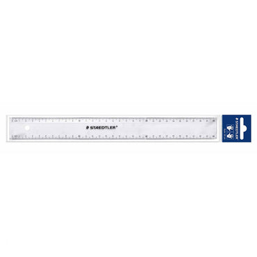Staedtler 30cm Plastic Ruler Clear