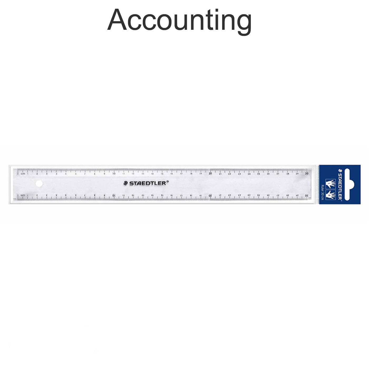 Staedtler 30cm Plastic Ruler Clear