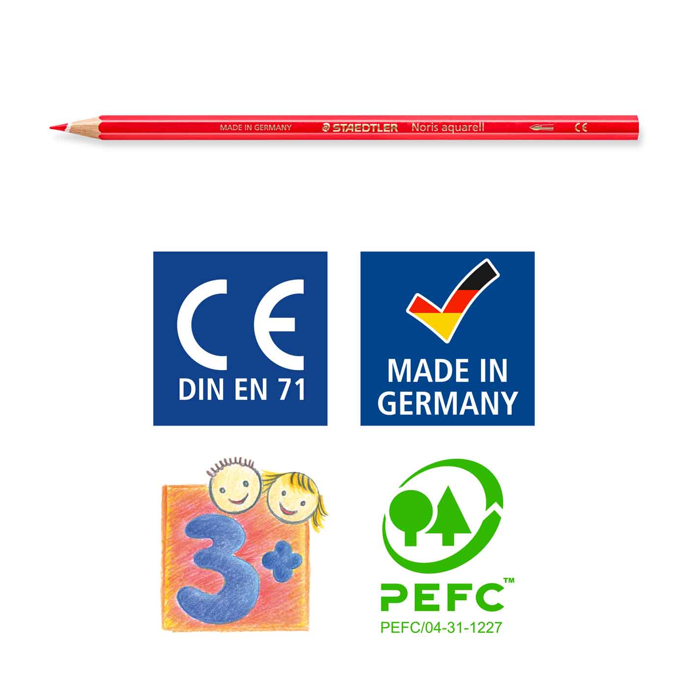 Staedtler Aquarell Water Colour Pencils Noris Club Pack of 24