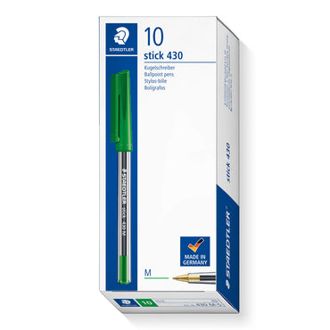 Staedtler Ballpoint Pen Medium Stick 430M Green