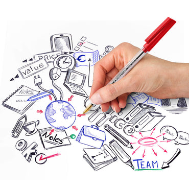 Staedtler Ballpoint Pen Medium Stick 430M Red