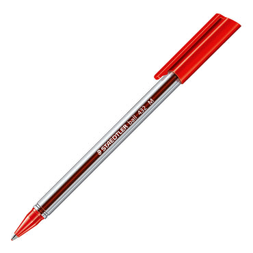 Staedtler Ballpoint Pen Triangular Medium Capped 432 M-2 Red