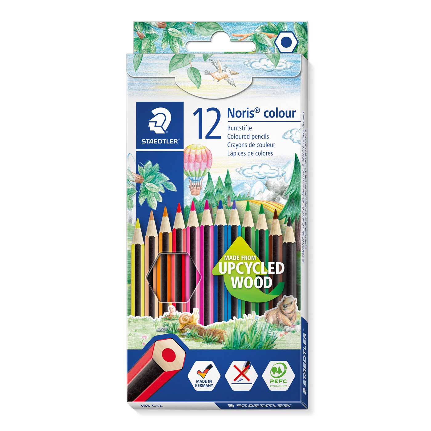 Staedtler Coloured Pencils 185 C12 Noris Club 12 Shades