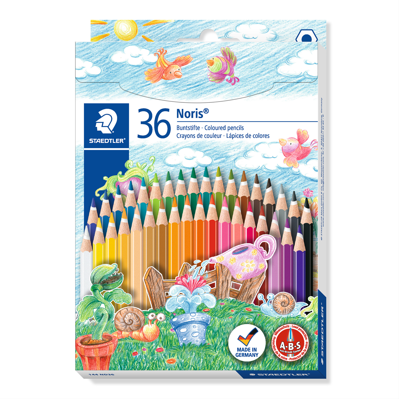 Staedtler Coloured Pencils Noris Club Full Length Pack of 36