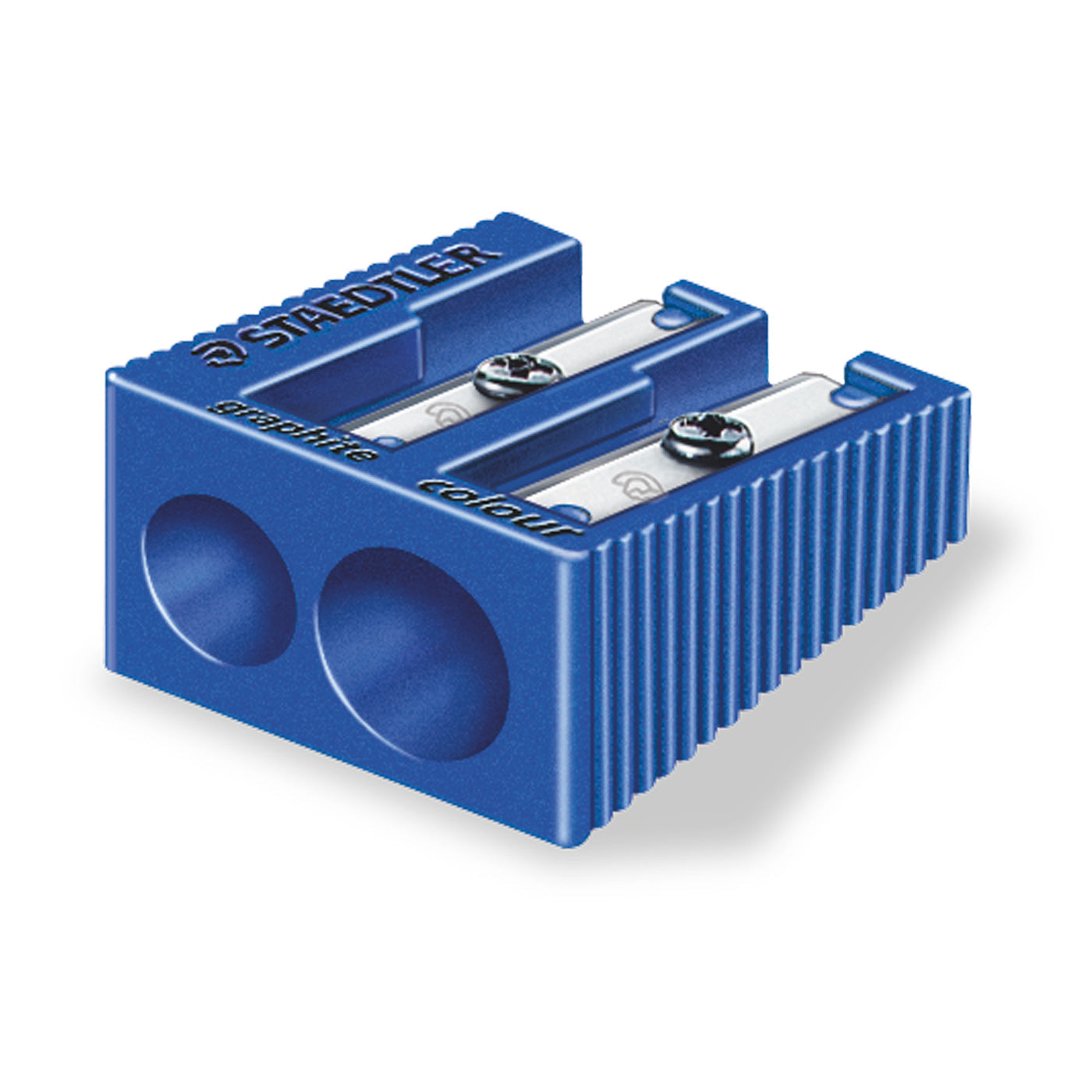 Staedtler Pencil Sharpener Plastic 510 60 Double Hole Blue