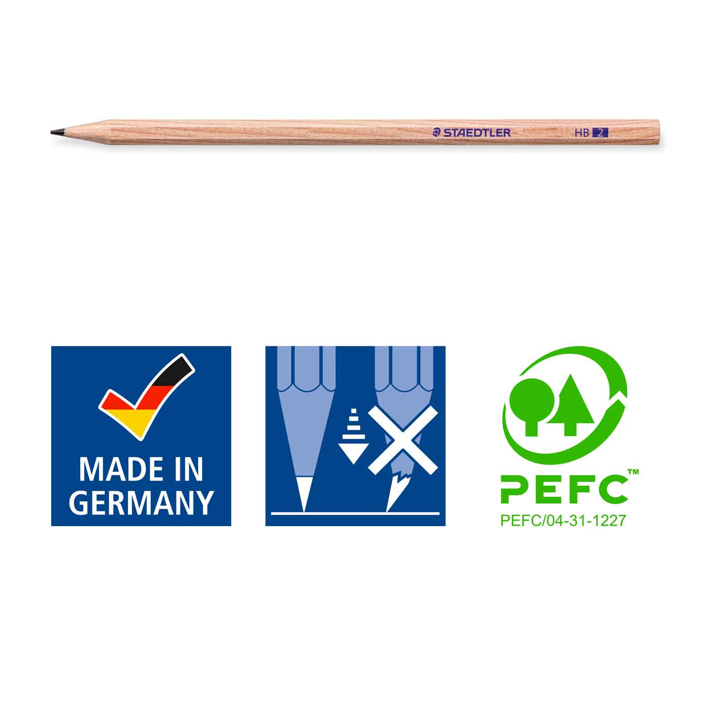 Staedtler Graphite Pencil Natural Wood 130 60N-2 HB