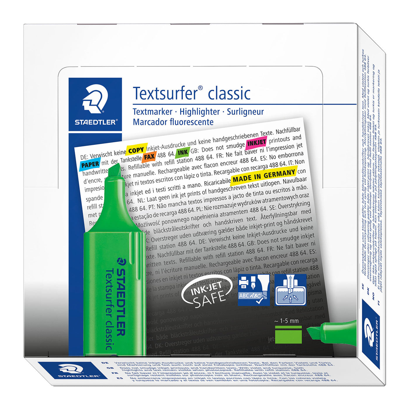 Staedtler Highlighter Textsurfer Classic 364-5 Green