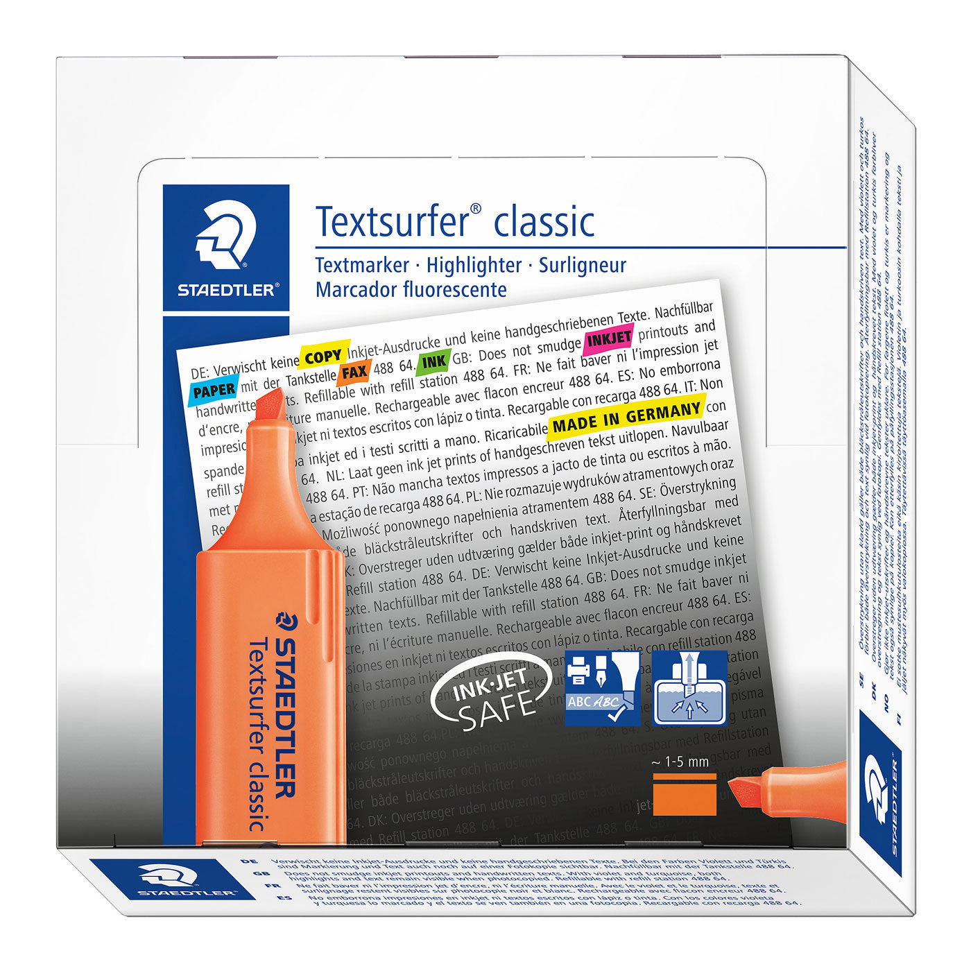 Staedtler Textsurfer Classic Highlighter 364-4 Orange
