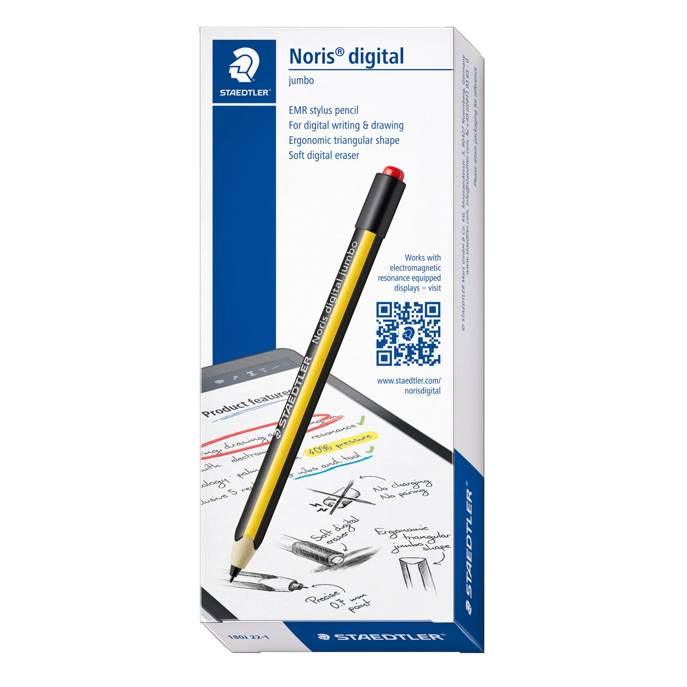 Staedtler Noris Digital Jumbo Stylus Pencil 180J 22 EMR