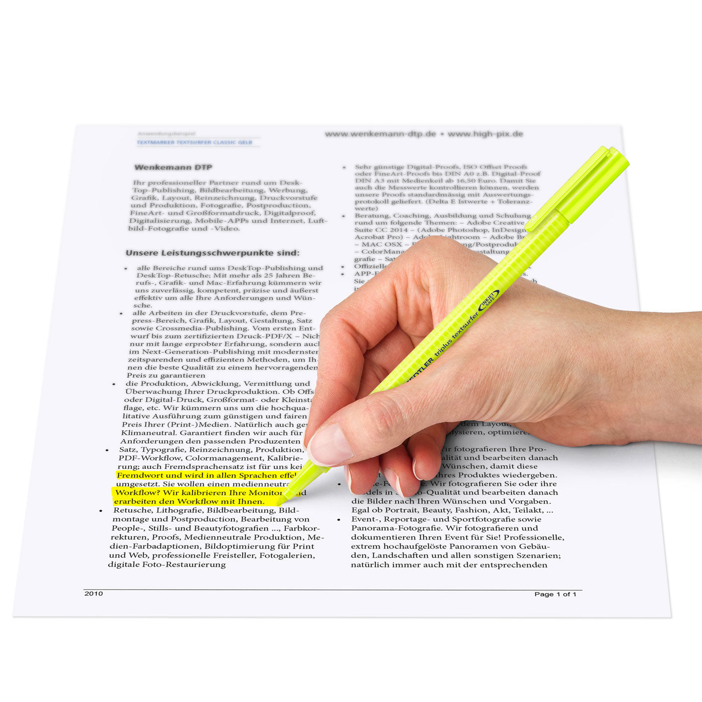 Staedtler Pen Style Highlighter Triangular Triplus Textsurfer 4 Pack