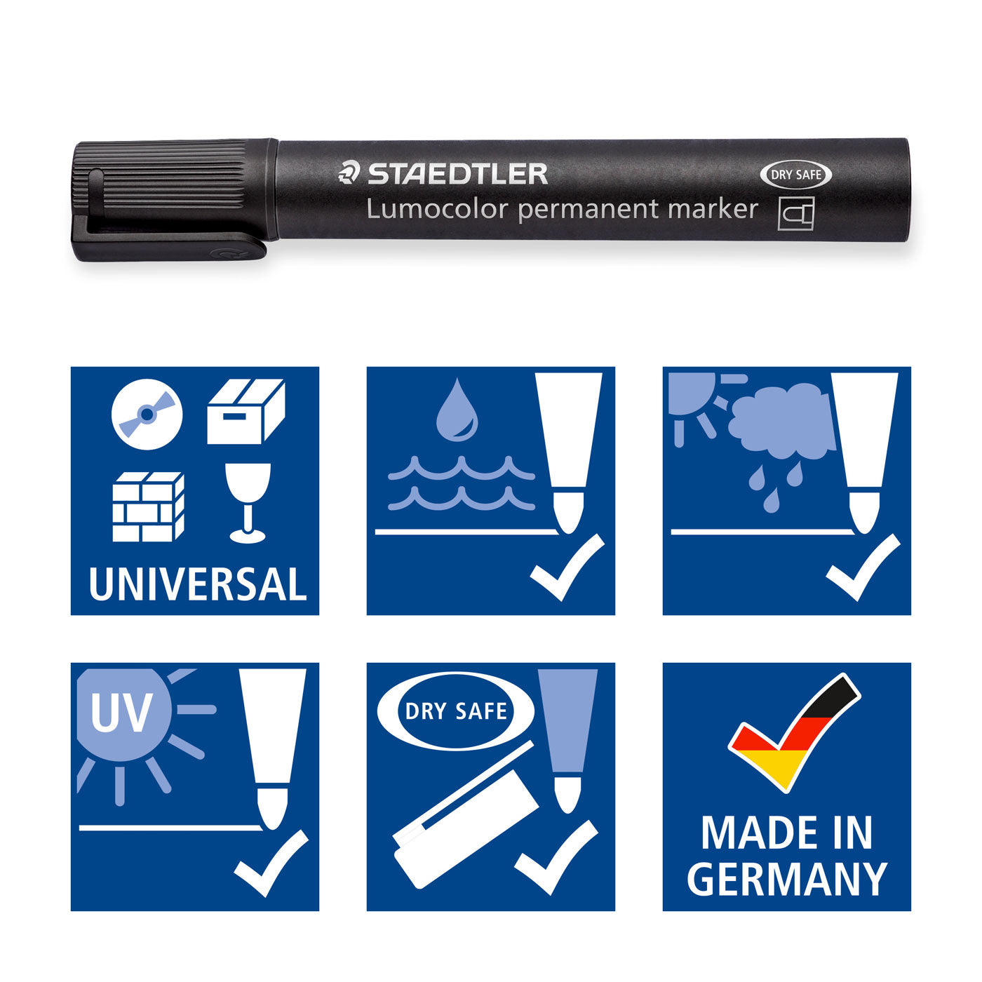 Staedtler Permanent Marker 352-9 Bullet Tip Lumocolor Black