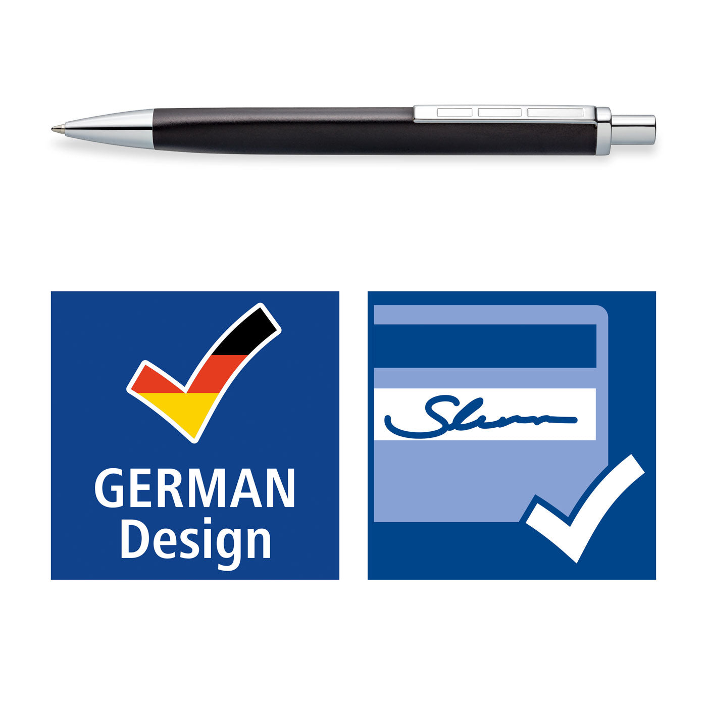 Staedtler Premium Ballpoint Pen Triplus 444 Medium Antique Anthracite Barrel Blue Ink