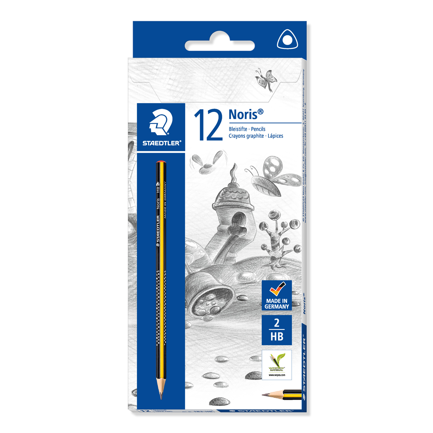 Staedtler Triangular Pencil 183-HB Graphite Noris Club HB