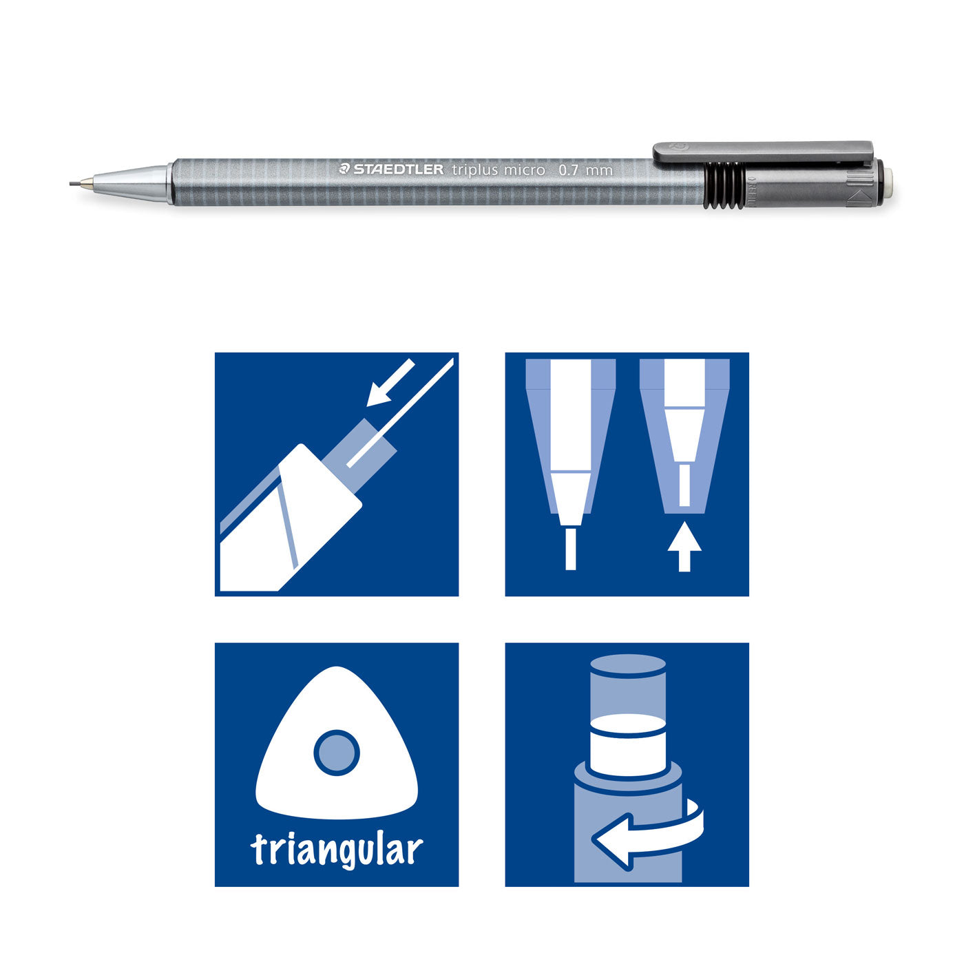 Staedtler Triplus Micro Mechanical Pencil 774 Triangular 0.7mm