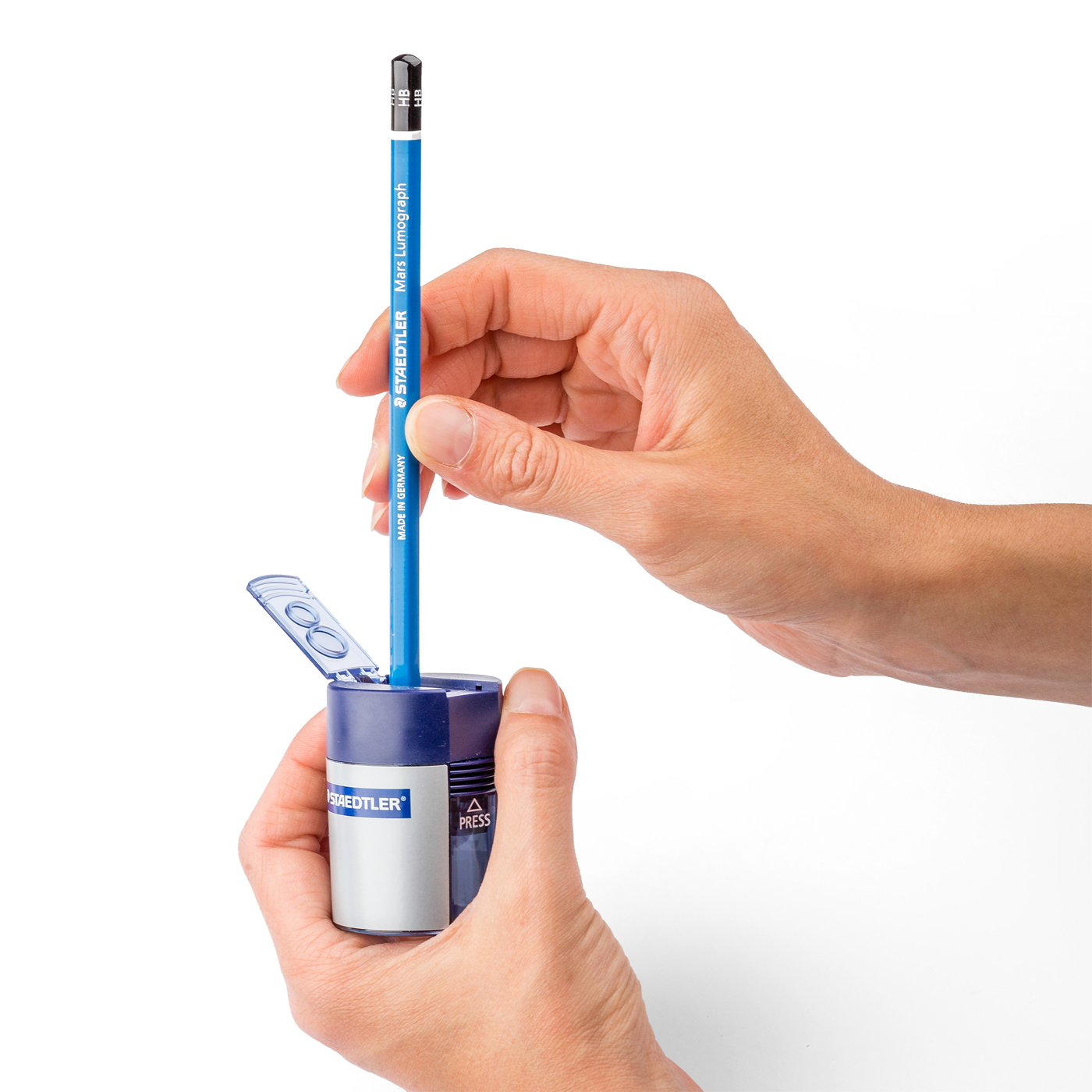 Staedtler Double Hole Tub Sharpener Metal 512 001