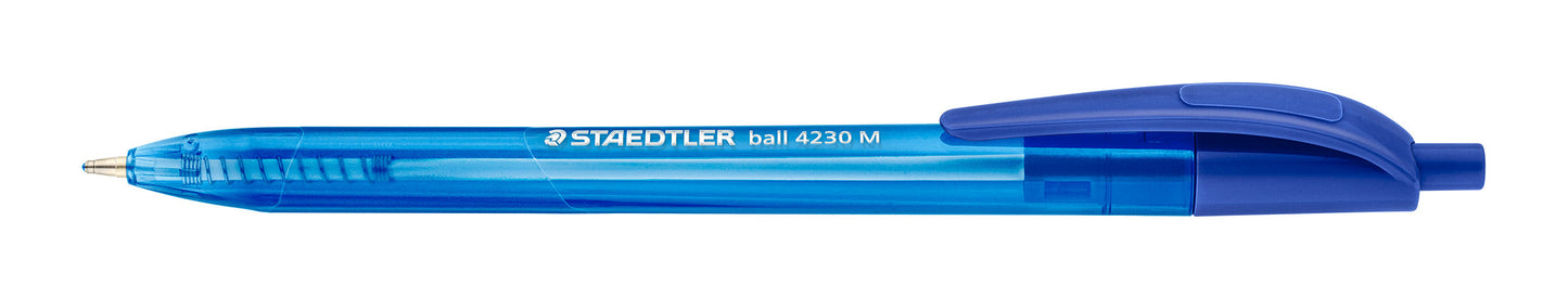 Staedtler Ballpoint Pen Triangular 4230 M-3 Retractable Medium Blue