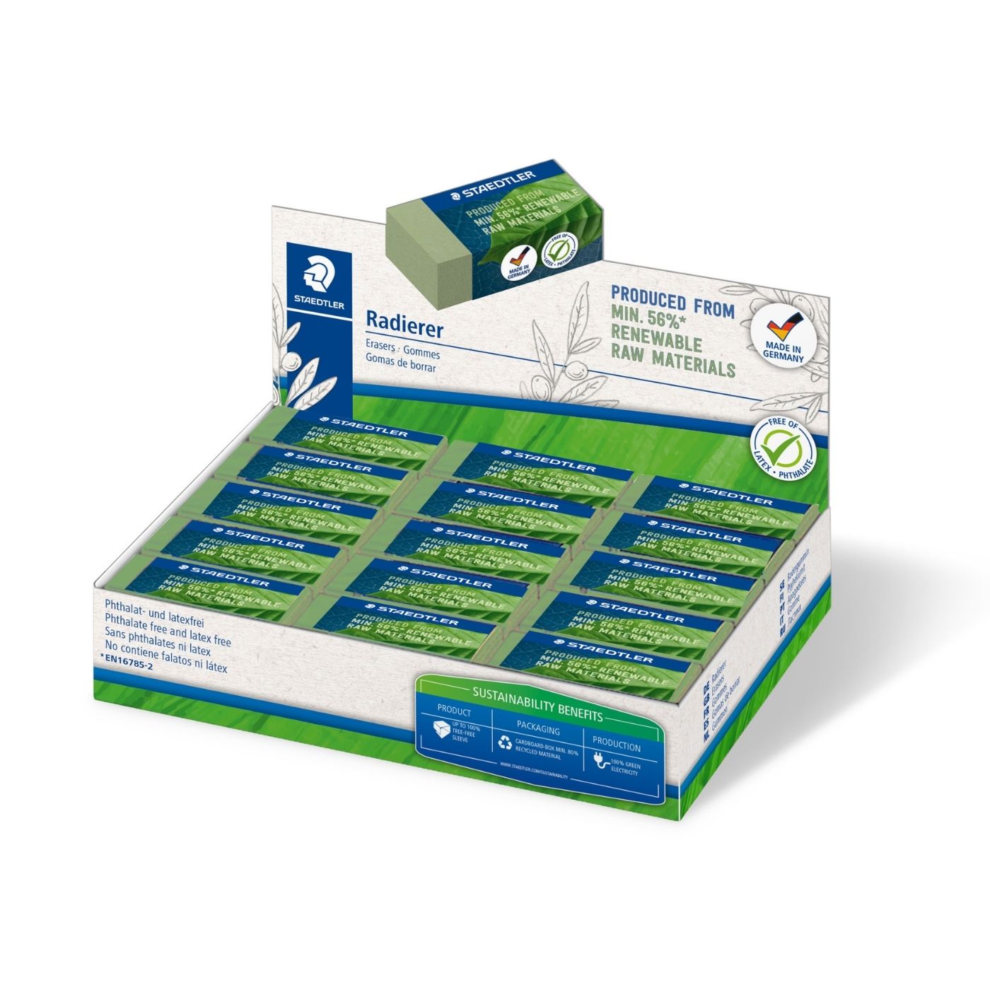 Staedtler Bio-Eraser Pencil Eraser 526 83-5 Medium