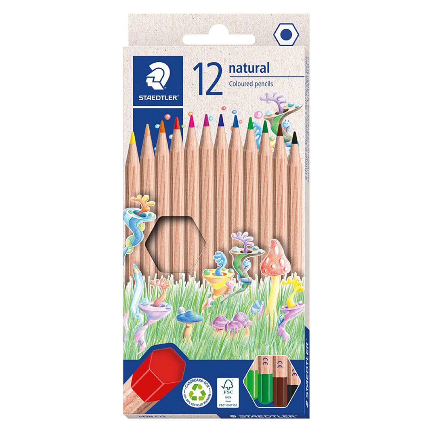 Staedtler Coloured Pencils Hexagonal 143N C12 Pack of 12