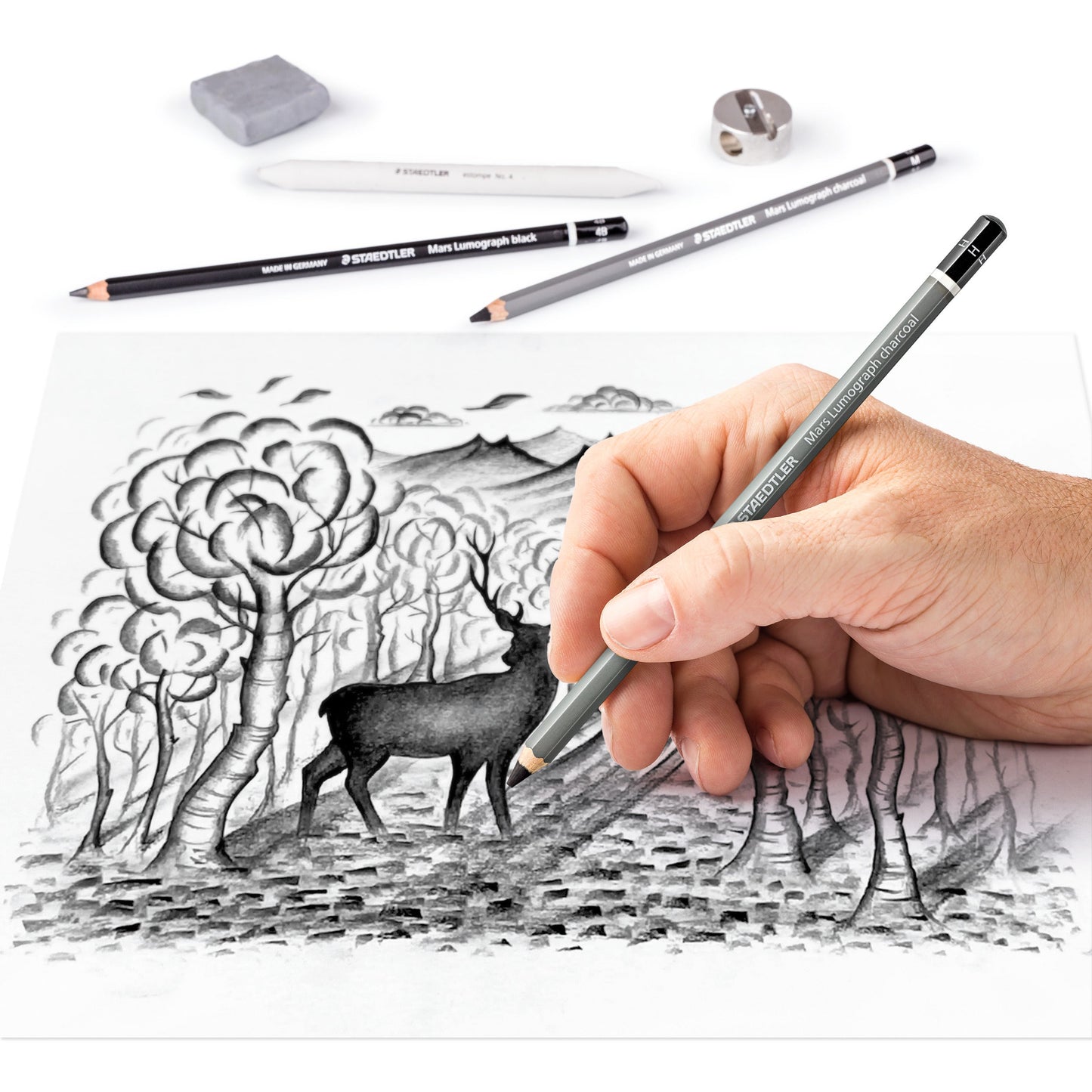 Staedtler Charcoal Pencil Mars Lumograph Soft