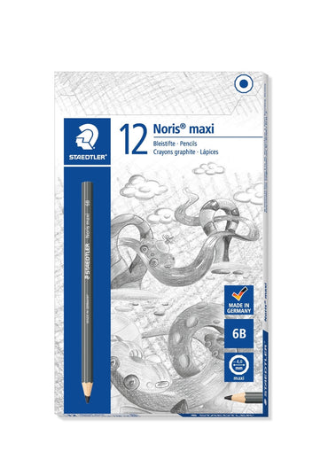 Staedtler Maxi Learners Jumbo Pencil 116 12-6B Noris Club 6B