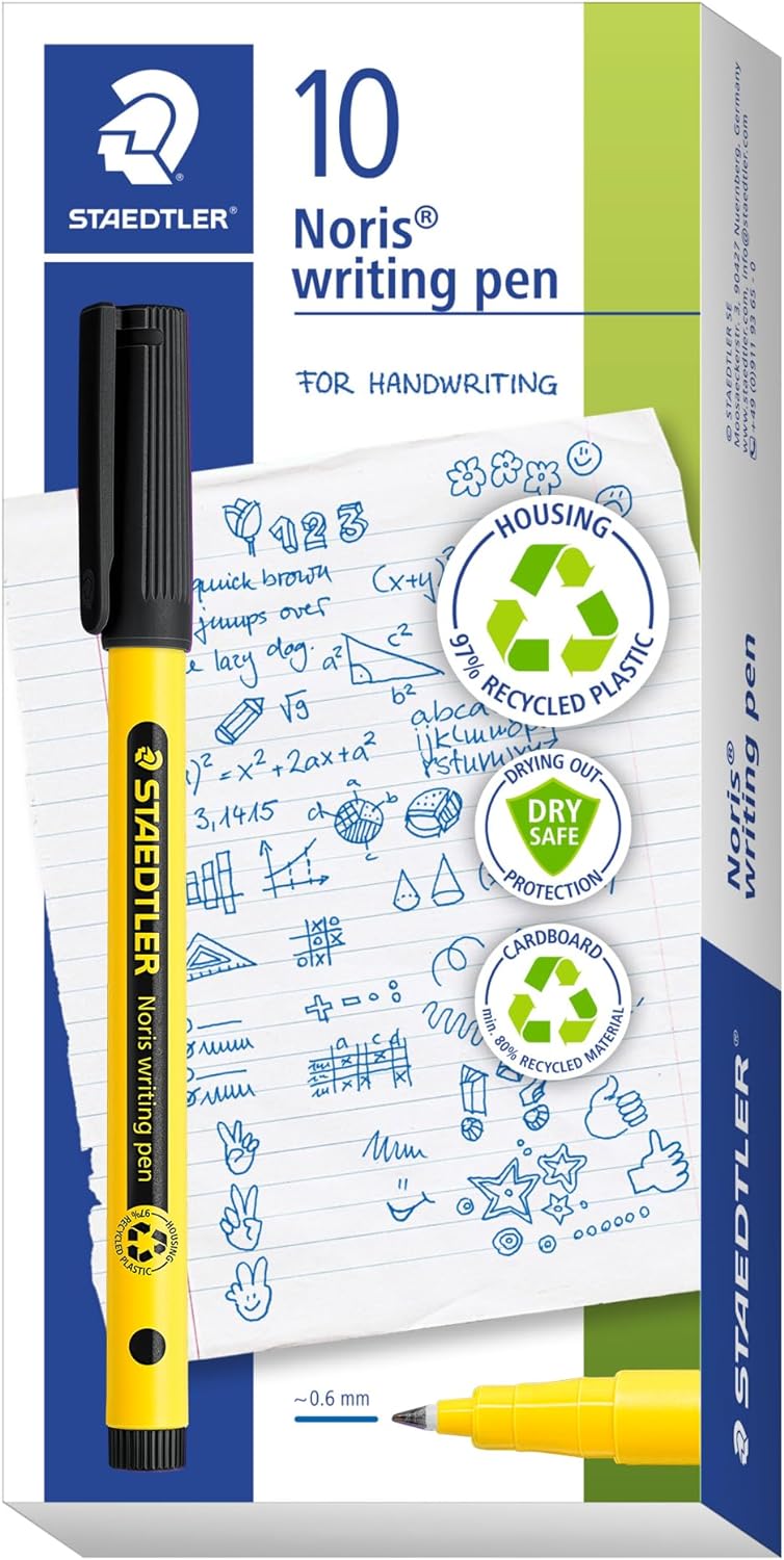 Staedtler Noris® Writing Pen 307-9 Fineliner 0.6mm Black