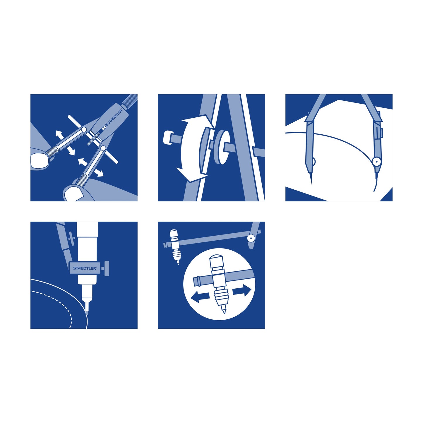 Staedtler Precision Quickbow Compass 552 02 with Extension Bar