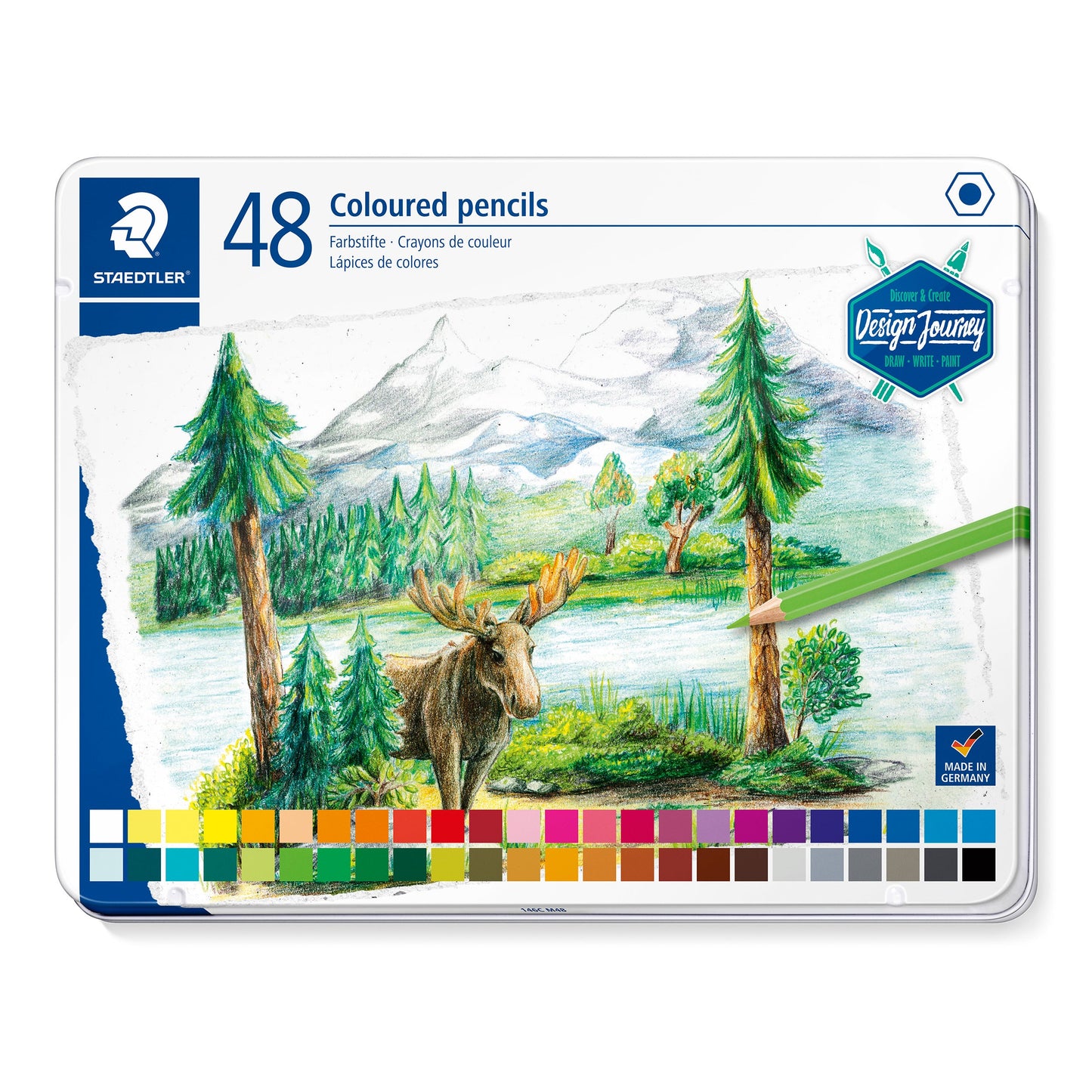 Staedtler Premium Coloured Pencils 146C M48 Design Journey Tin of 48