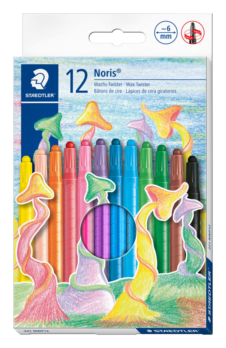 Staedtler Twistable Crayons 221 NWP12 Noris Club 12 Pack