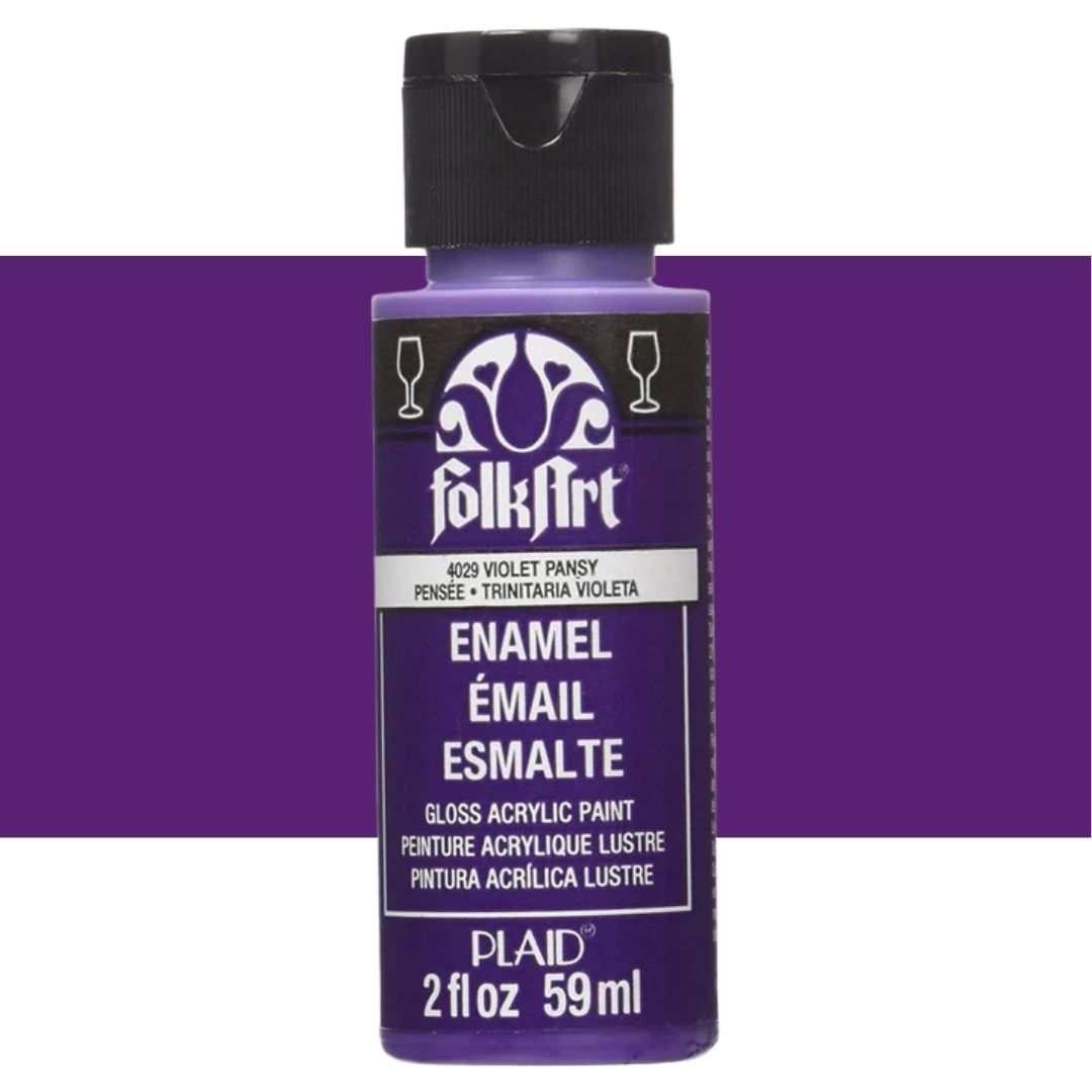FolkArt Glass Acrylic Enamel Paints 59ML