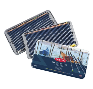 Derwent Watercolour Pencils Tin of 72
