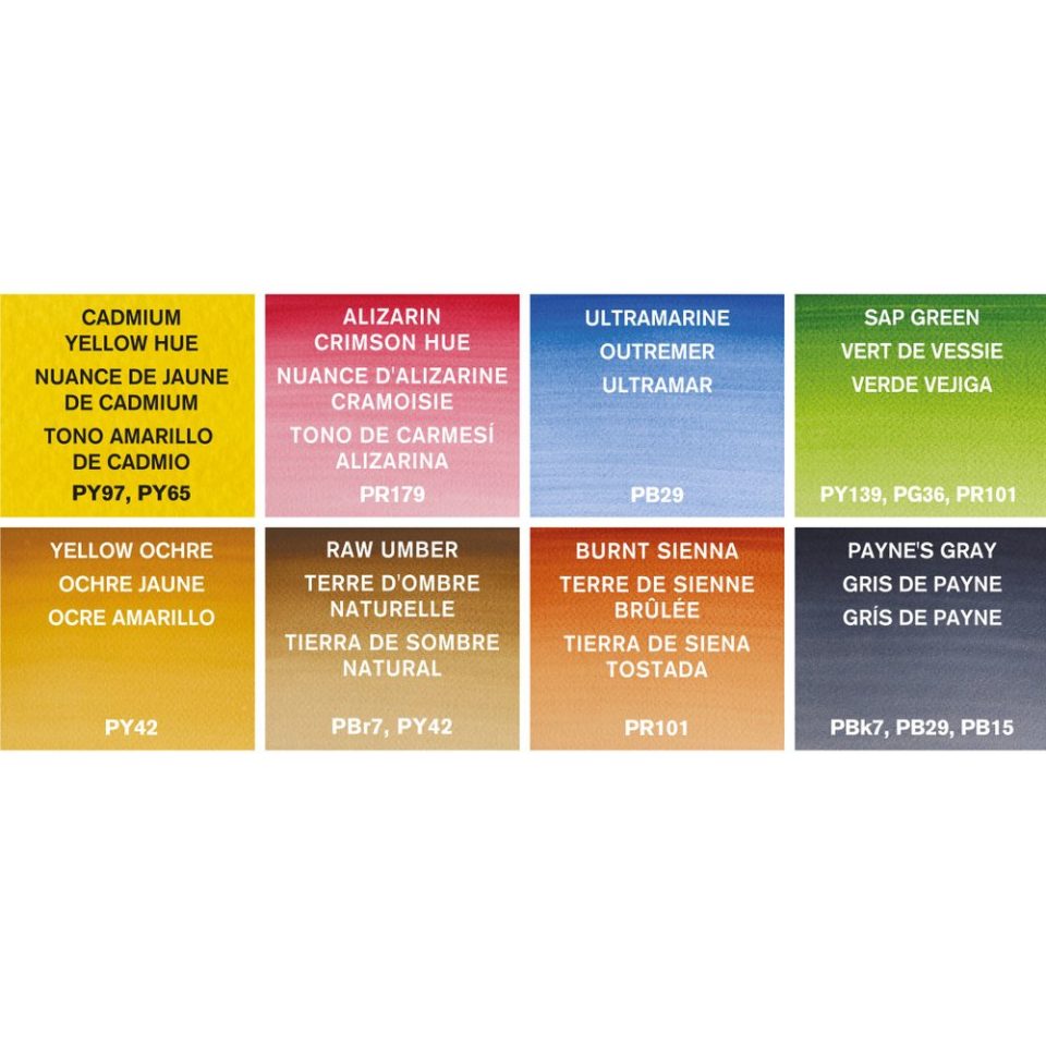 Winsor & Newton Cotman Watercolour Landscape Pocket Paints Set of 9 Pieces