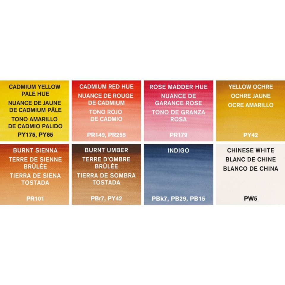 Winsor & Newton Cotman Watercolour Portrait Pocket Paints Set of 9 Pieces