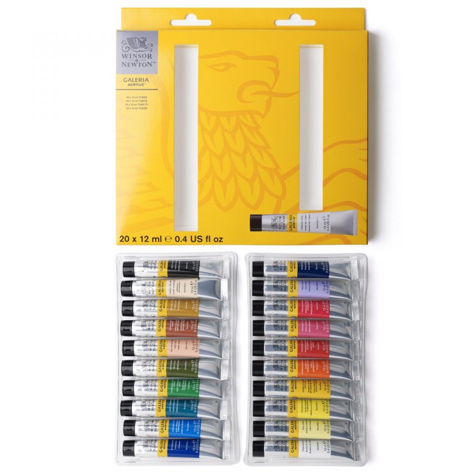 Winsor & Newton Galeria 12ml Acrylic Paints Arrival Set Of 20