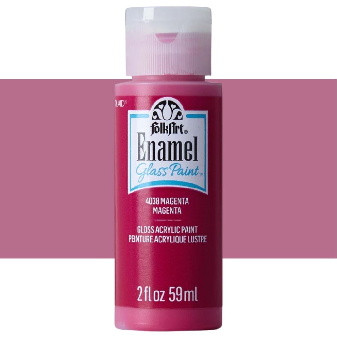 FolkArt Glass Acrylic Enamel Paints 59ML