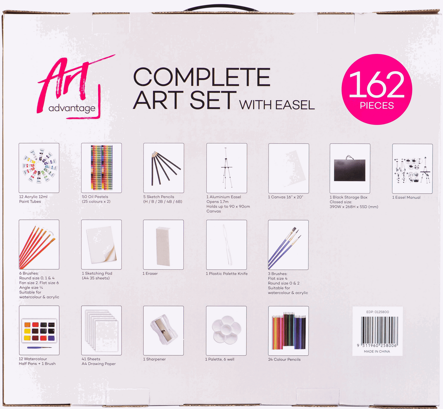 Art Advantage Jumbo Mixed Media Set 162pc