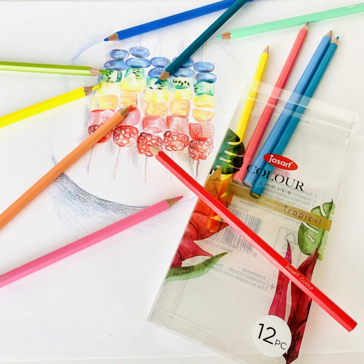 Jasart Studio Tropical Tones Pencils Set Of 12